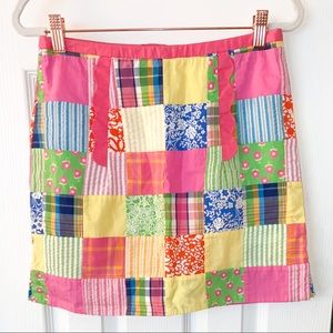 Lilly Pulitzer | 0 | Vintage Patchwork Mini Skirt